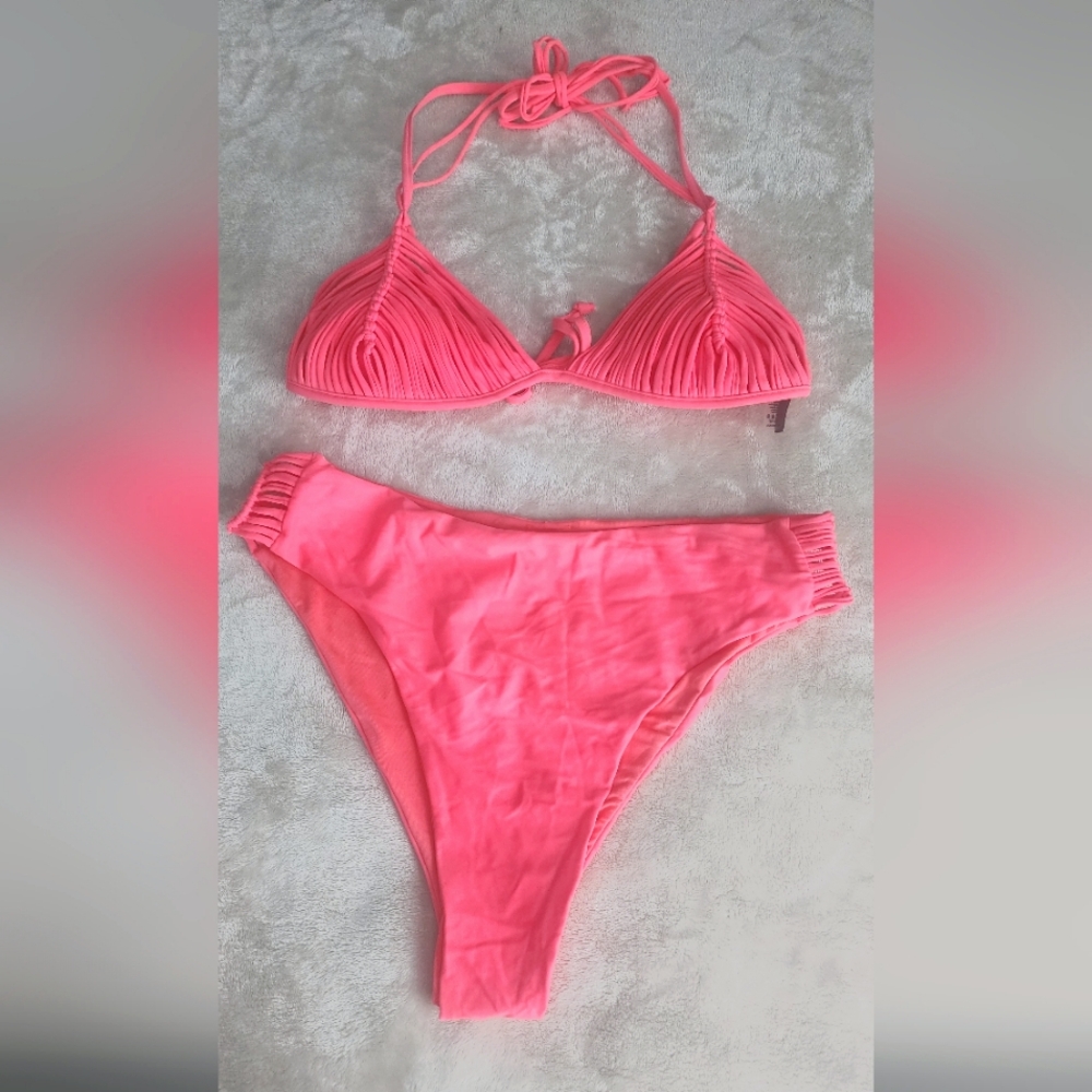 Hi waisted bikini set